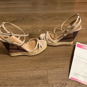 Burberry Women's Beige Espadrille Sandals with COA
